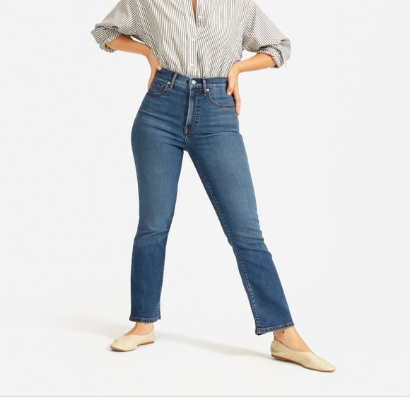 Everlane Denim - Everlane high waisted straight leg jeans